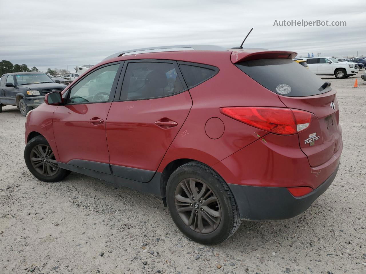 2014 Hyundai Tucson Gls Red vin: KM8JU3AG7EU839046