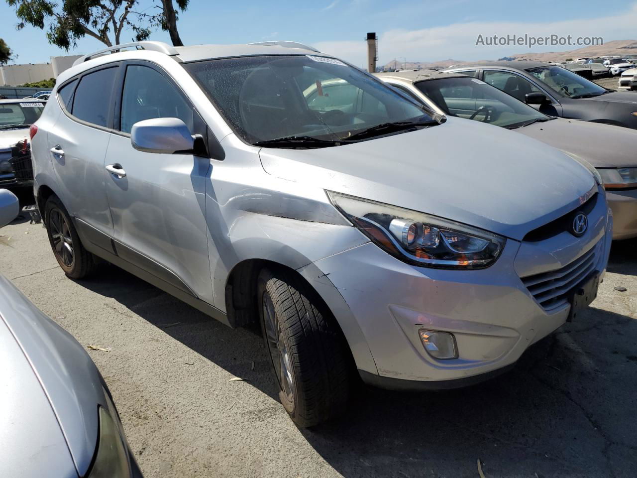 2014 Hyundai Tucson Gls Silver vin: KM8JU3AG7EU873679