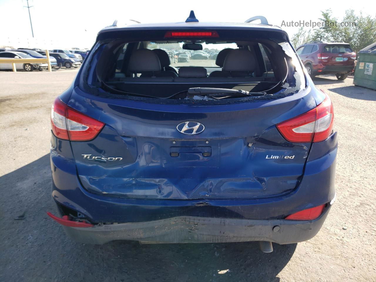 2014 Hyundai Tucson Gls Blue vin: KM8JU3AG7EU888165