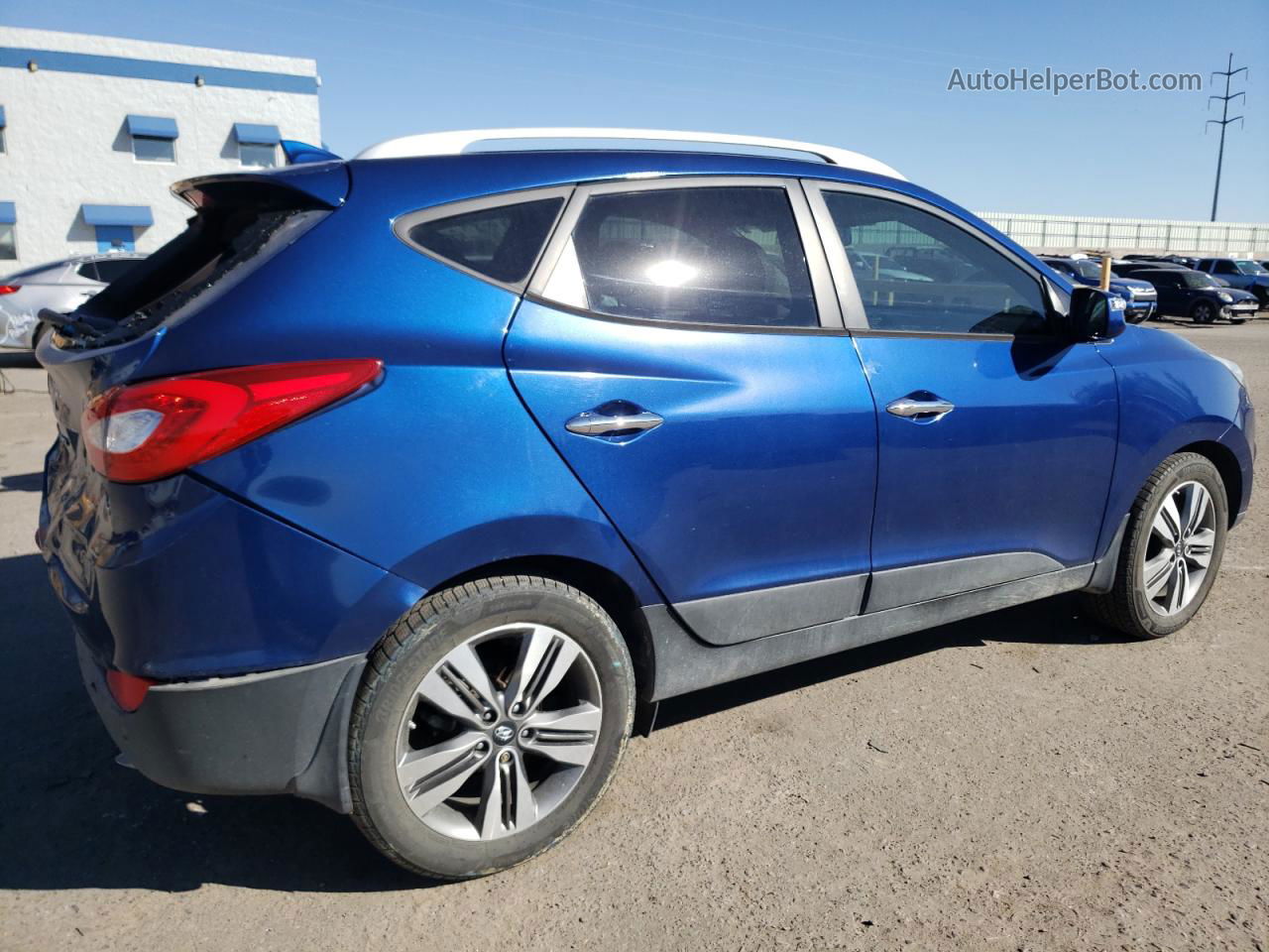 2014 Hyundai Tucson Gls Blue vin: KM8JU3AG7EU888165