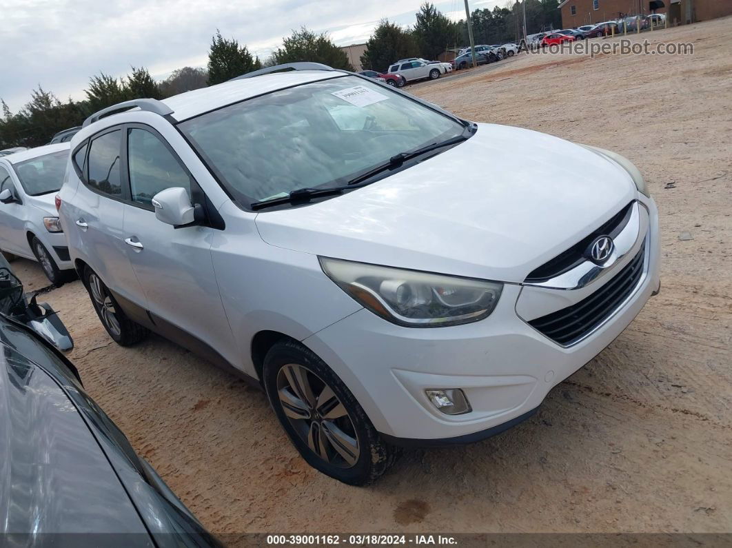 2014 Hyundai Tucson Limited Белый vin: KM8JU3AG7EU927160