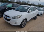 2014 Hyundai Tucson Limited White vin: KM8JU3AG7EU927160