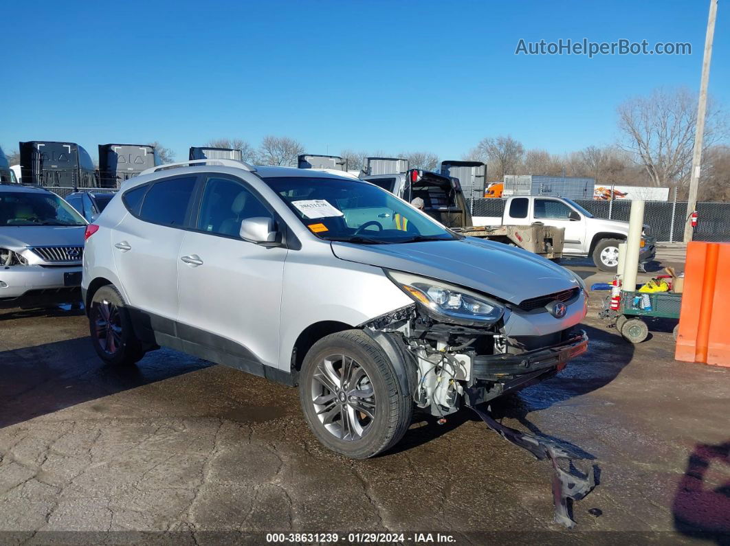 2014 Hyundai Tucson Se Silver vin: KM8JU3AG7EU929135