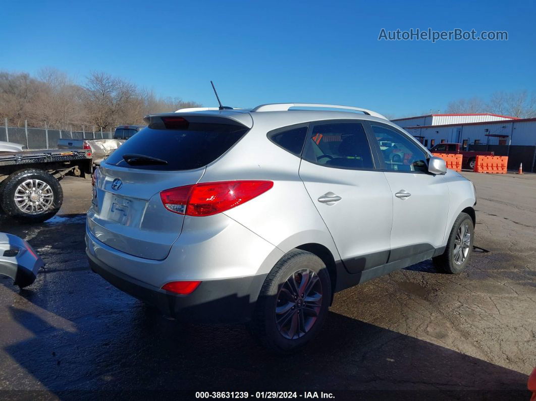 2014 Hyundai Tucson Se Silver vin: KM8JU3AG7EU929135