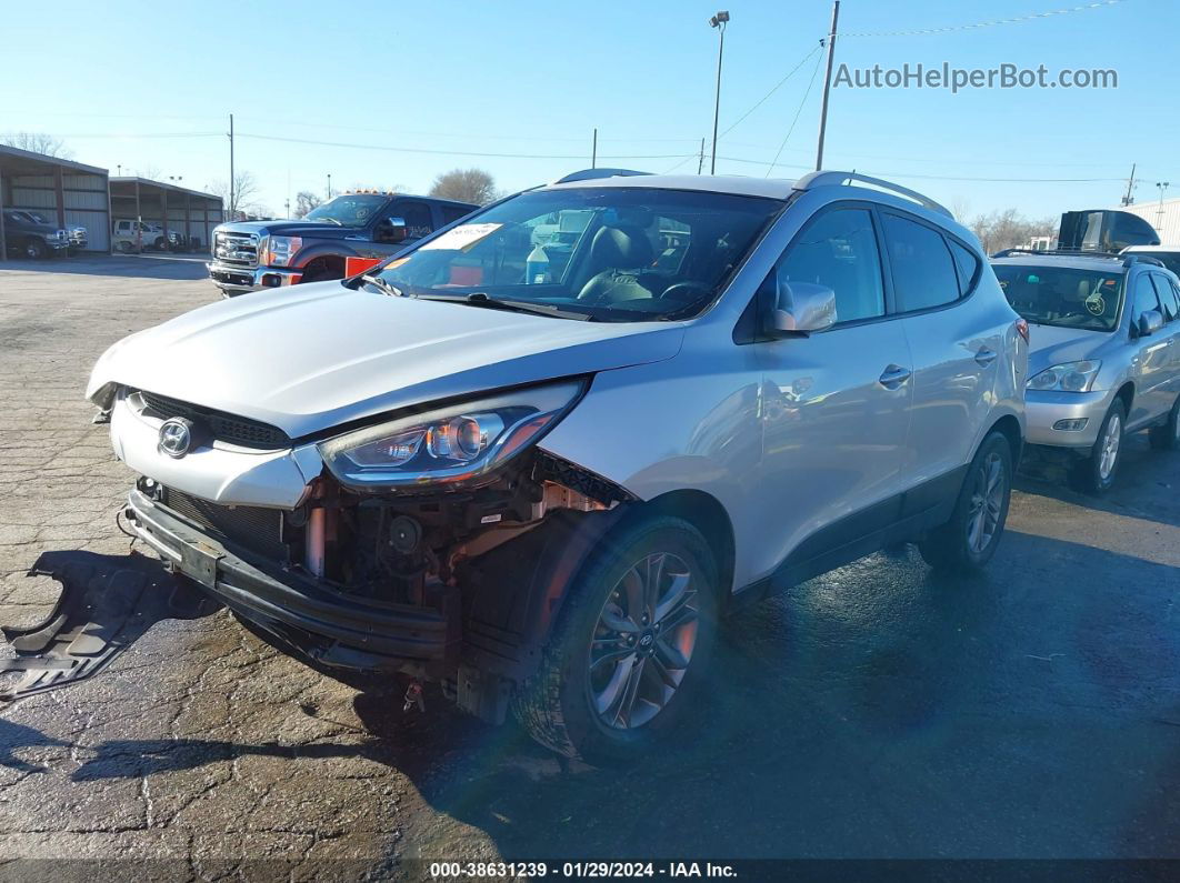 2014 Hyundai Tucson Se Silver vin: KM8JU3AG7EU929135