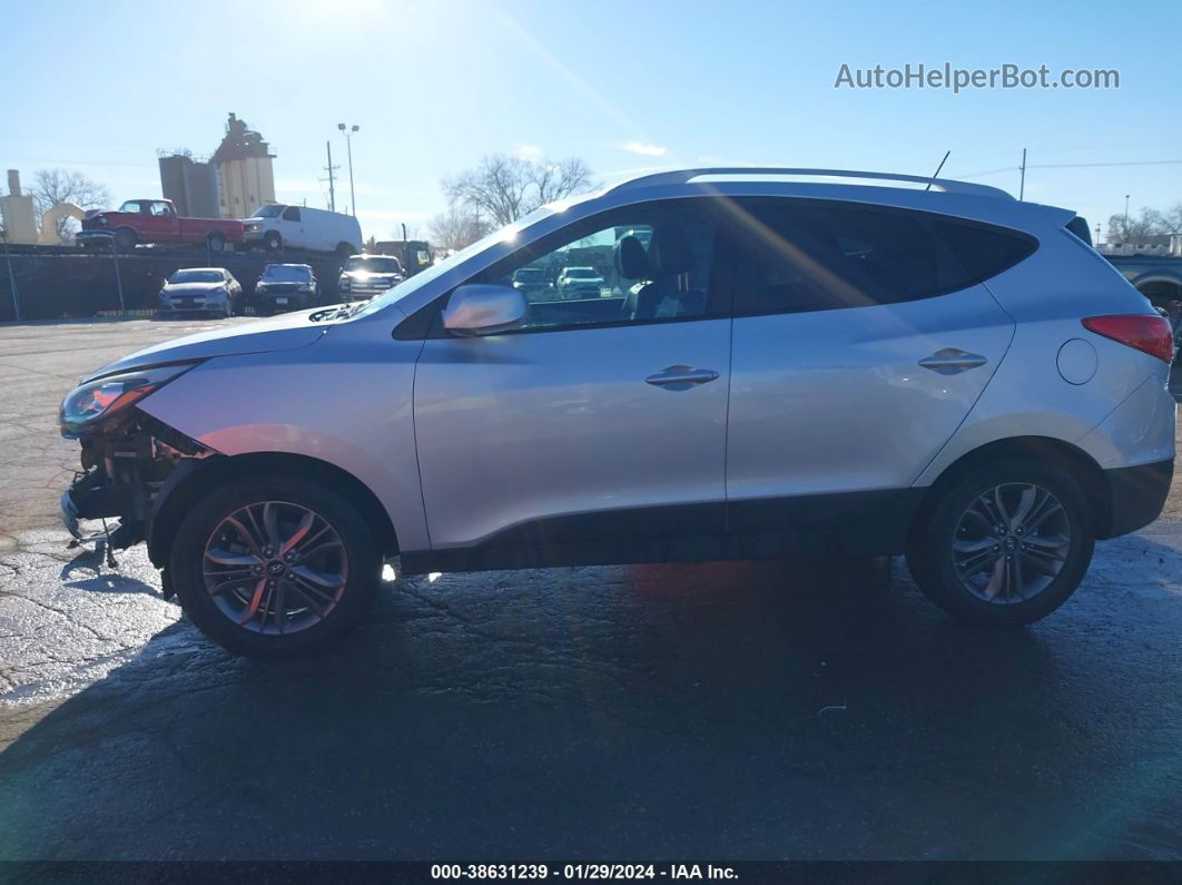 2014 Hyundai Tucson Se Silver vin: KM8JU3AG7EU929135