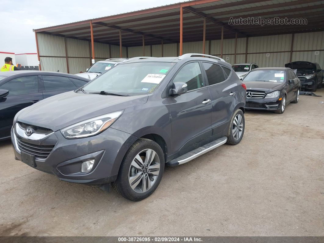 2014 Hyundai Tucson Limited Gray vin: KM8JU3AG7EU942466