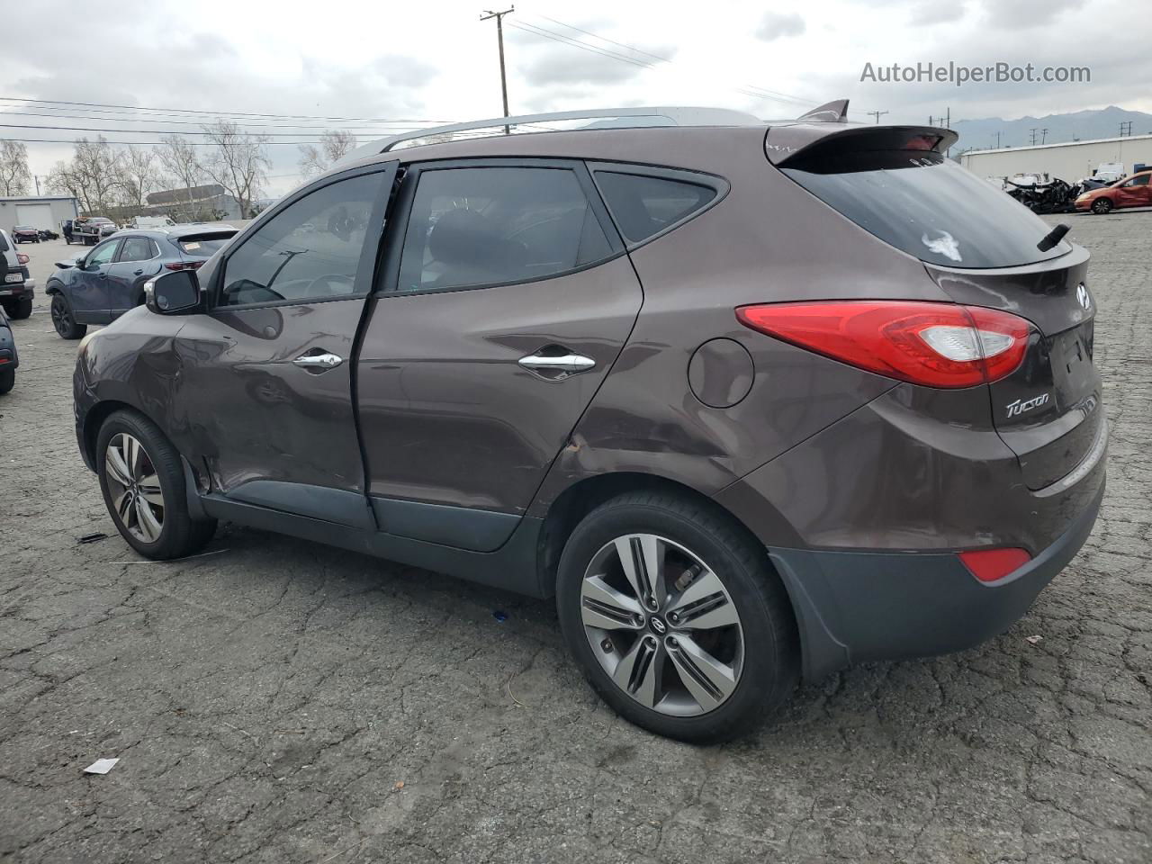 2014 Hyundai Tucson Gls Brown vin: KM8JU3AG8EU893925