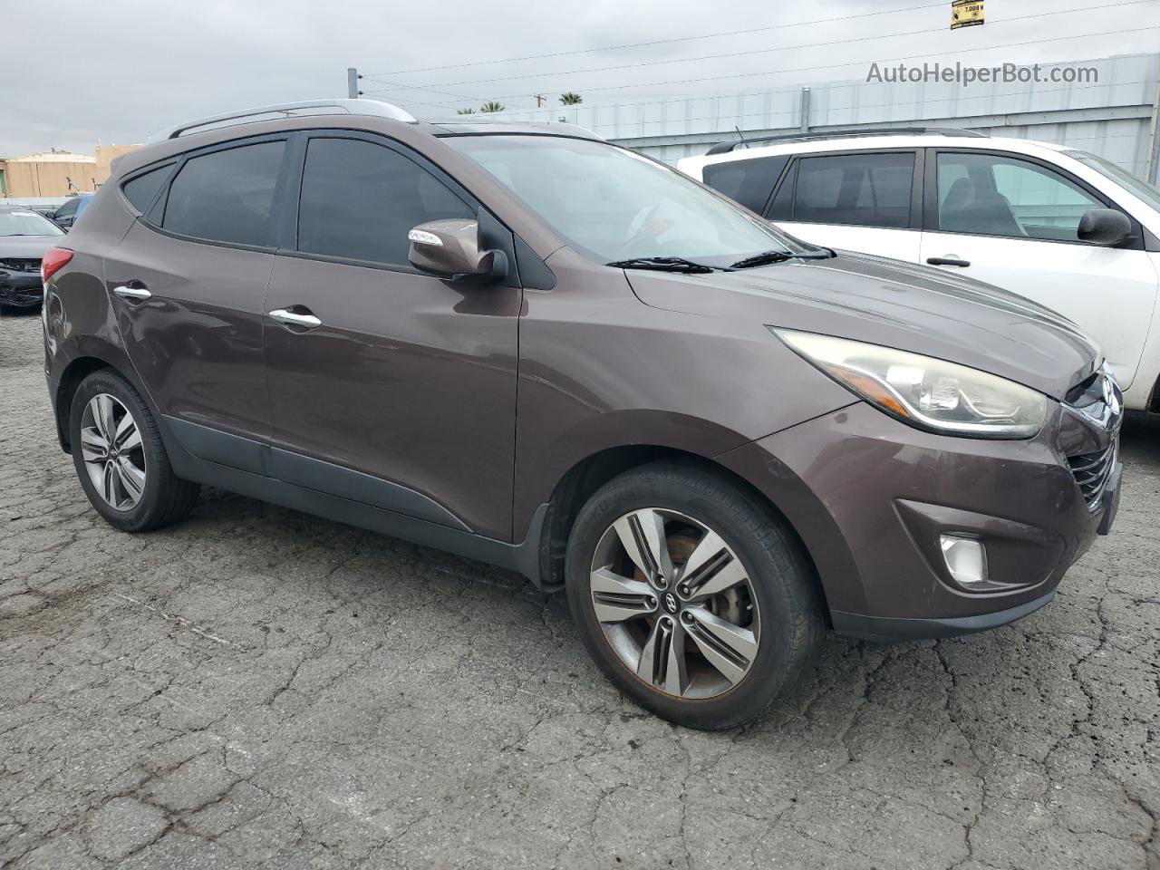 2014 Hyundai Tucson Gls Brown vin: KM8JU3AG8EU893925