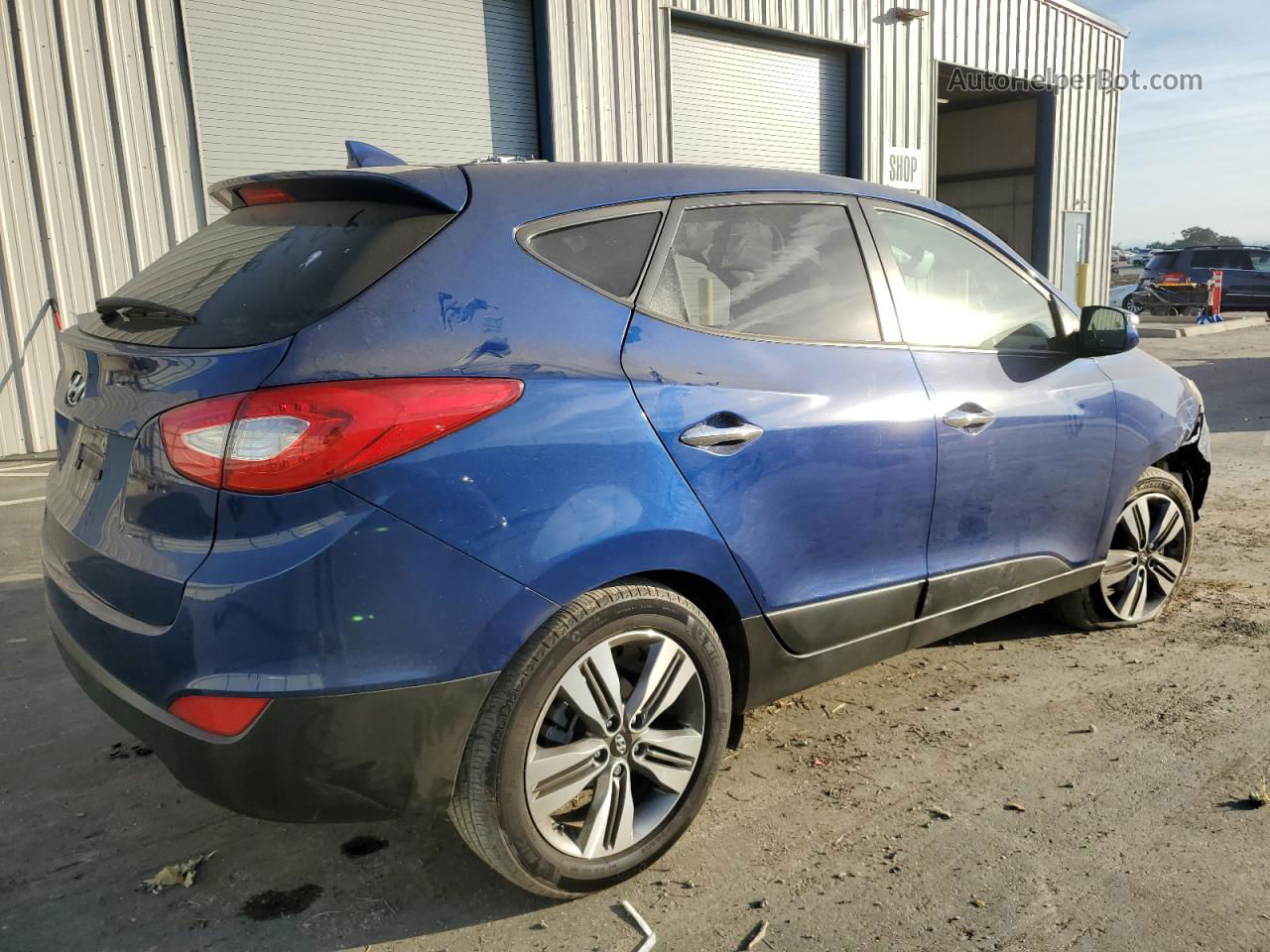 2014 Hyundai Tucson Gls Blue vin: KM8JU3AG8EU906706