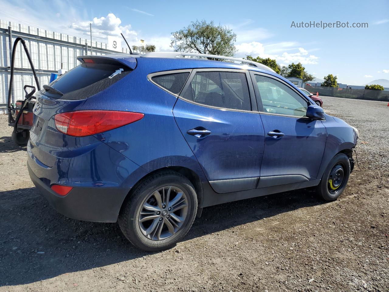 2014 Hyundai Tucson Gls Blue vin: KM8JU3AG9EU805545