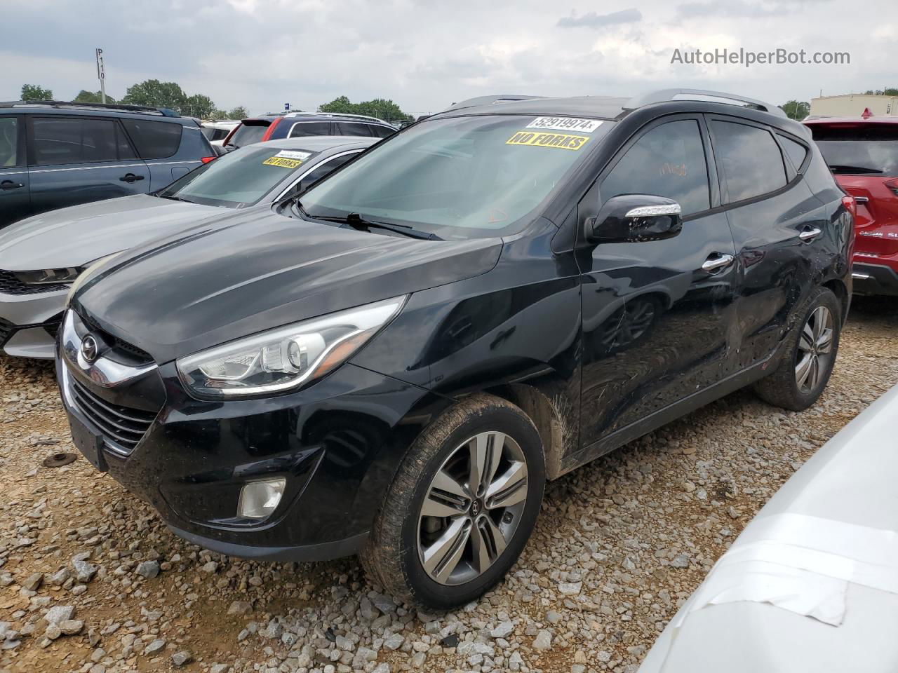 2014 Hyundai Tucson Gls Black vin: KM8JU3AG9EU811734