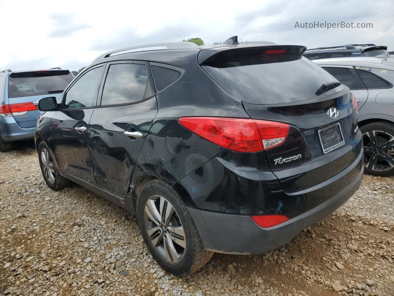 2014 Hyundai Tucson Gls Black vin: KM8JU3AG9EU811734