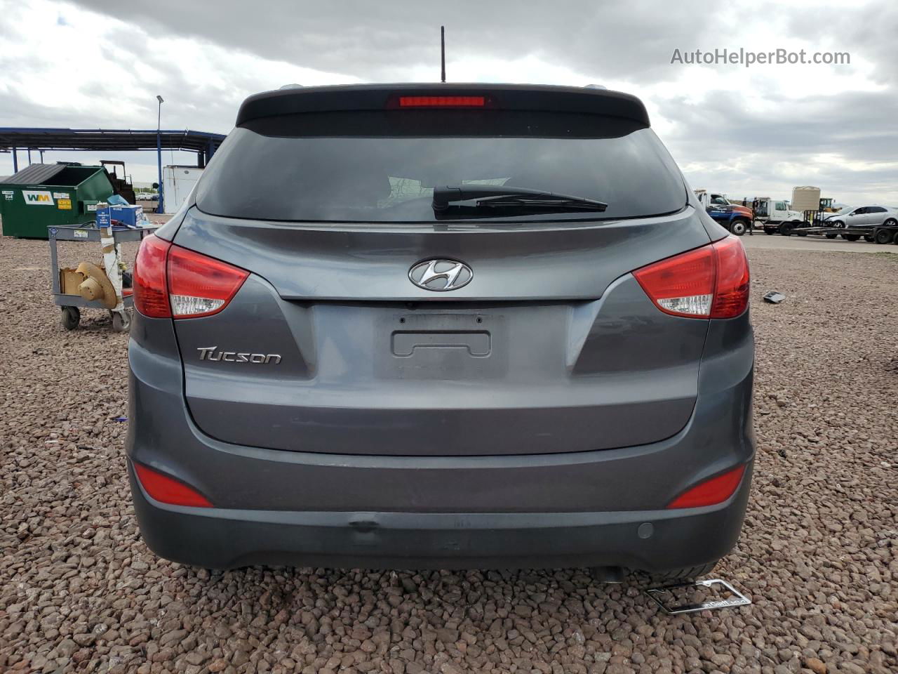 2014 Hyundai Tucson Gls Gray vin: KM8JU3AG9EU899930