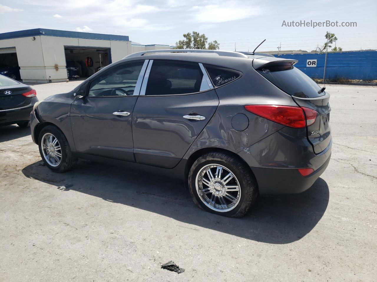 2014 Hyundai Tucson Gls Gray vin: KM8JU3AG9EU922025