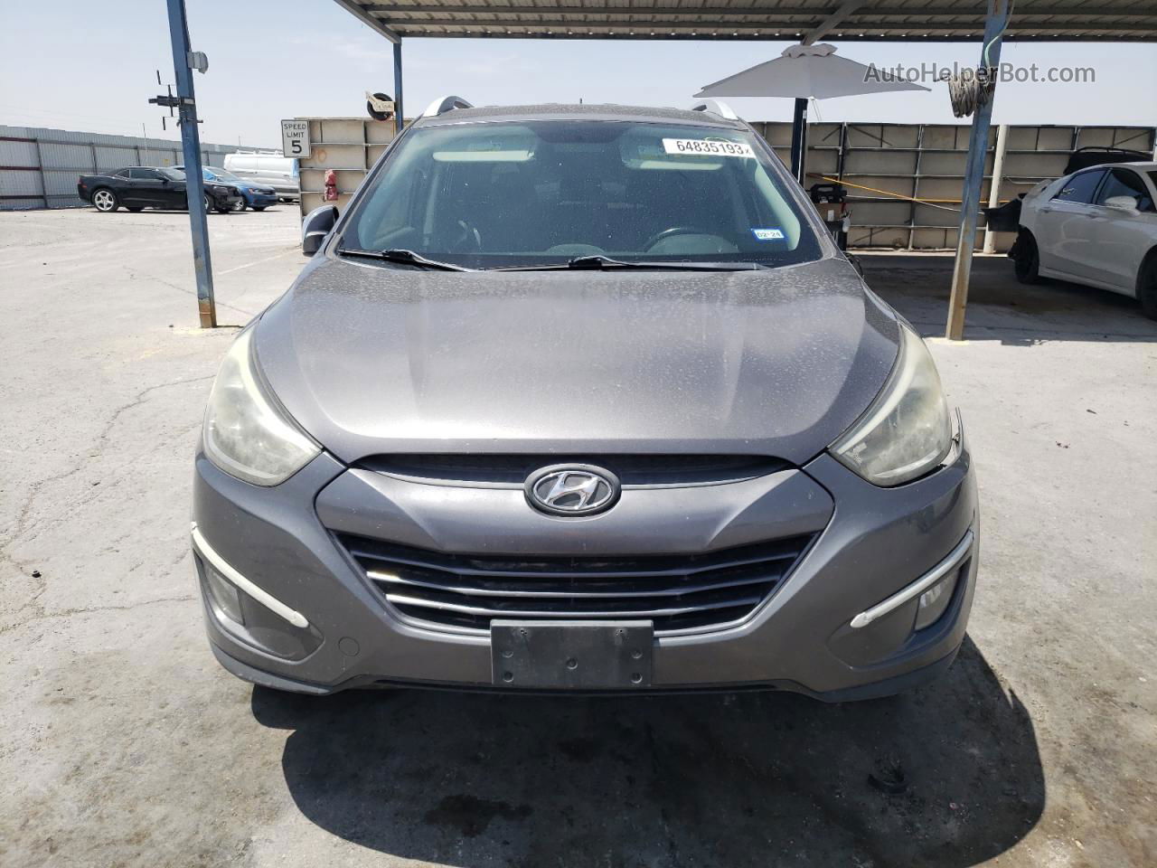 2014 Hyundai Tucson Gls Gray vin: KM8JU3AG9EU922025