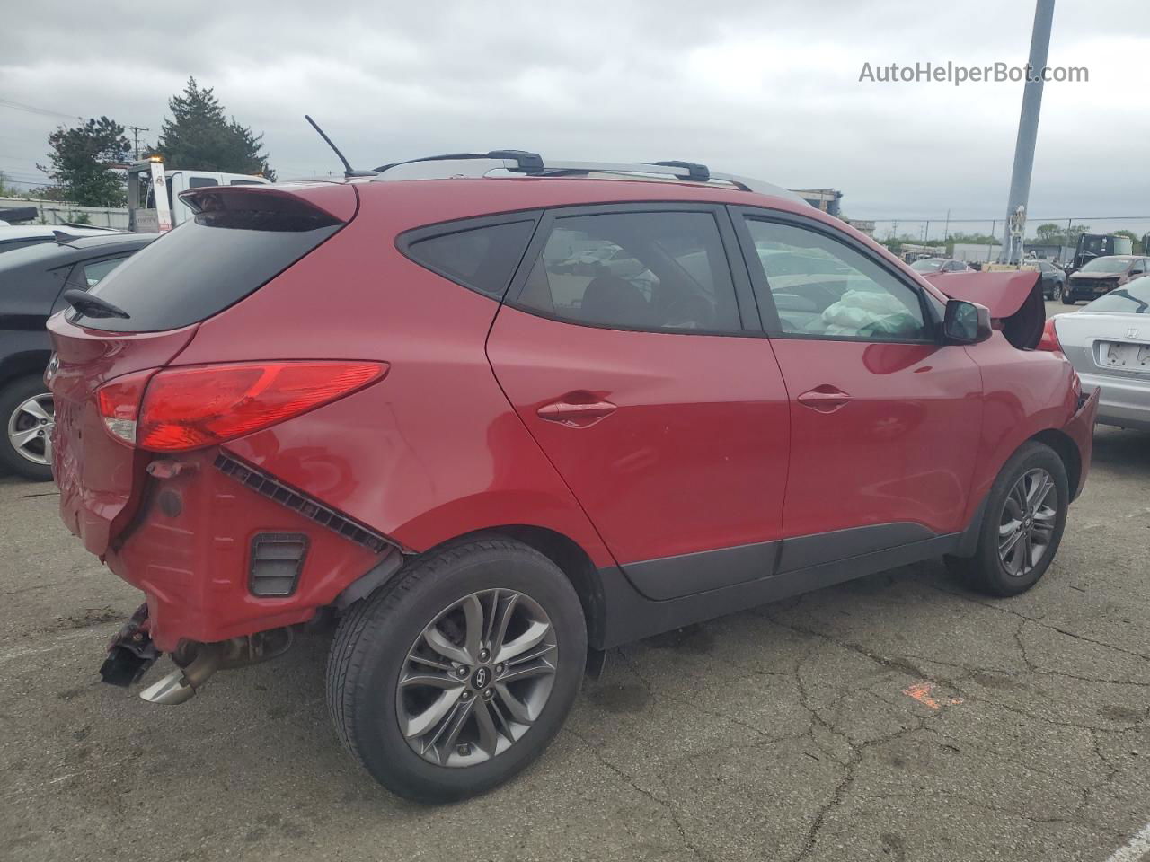 2014 Hyundai Tucson Gls Красный vin: KM8JU3AG9EU940945