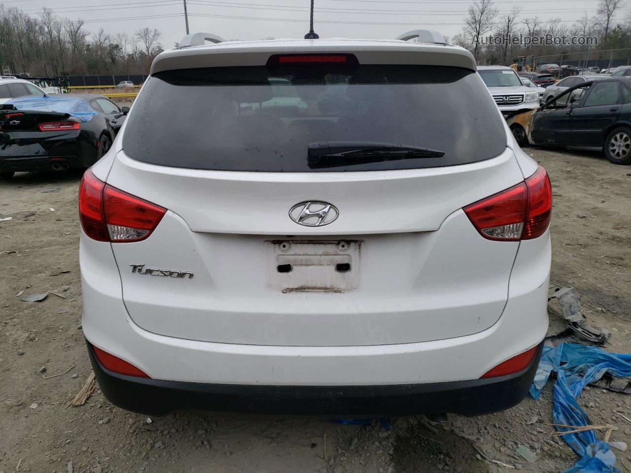 2014 Hyundai Tucson Gls Белый vin: KM8JU3AGXEU927234