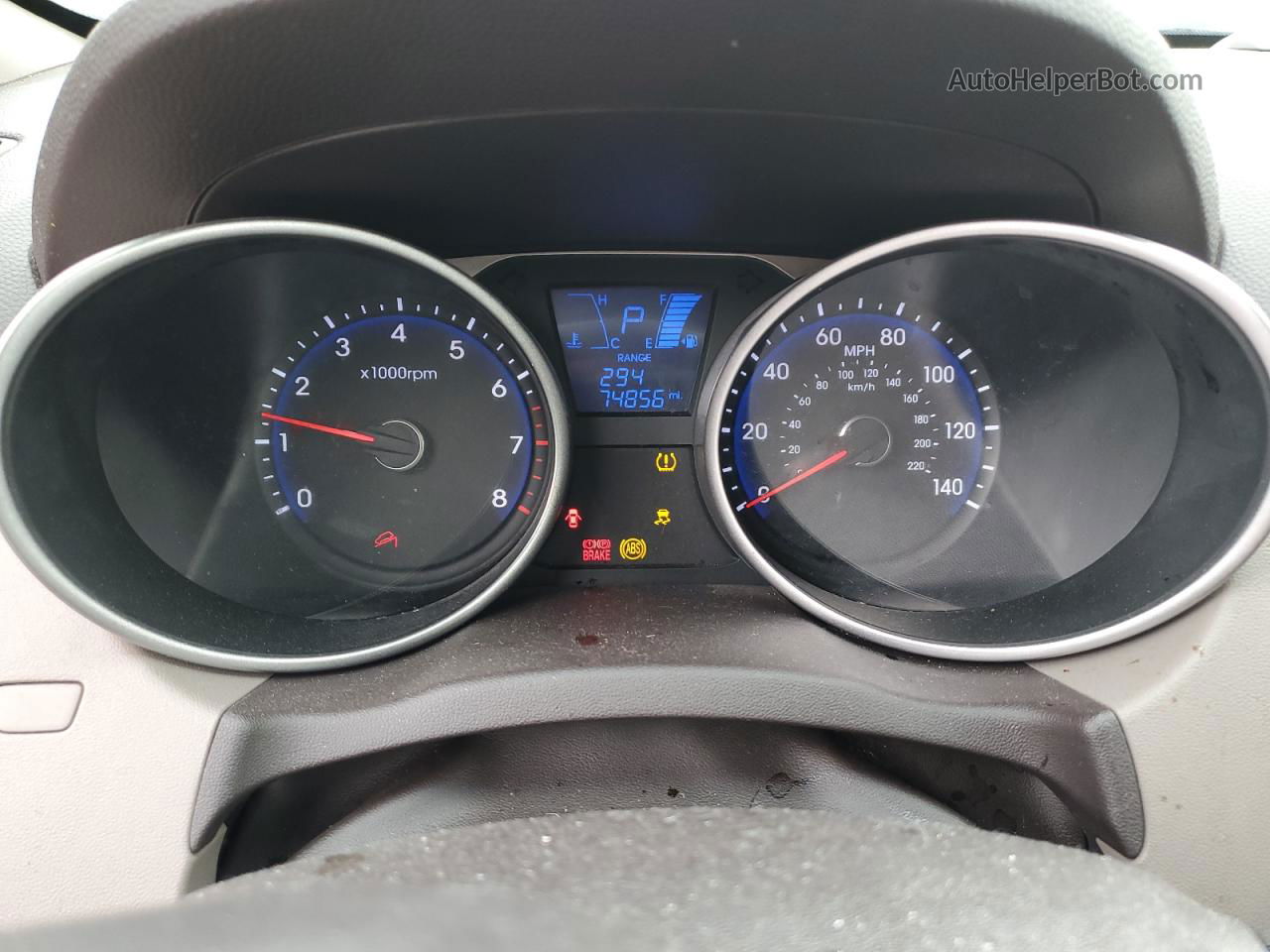 2014 Hyundai Tucson Gls Blue vin: KM8JU3AGXEU942381