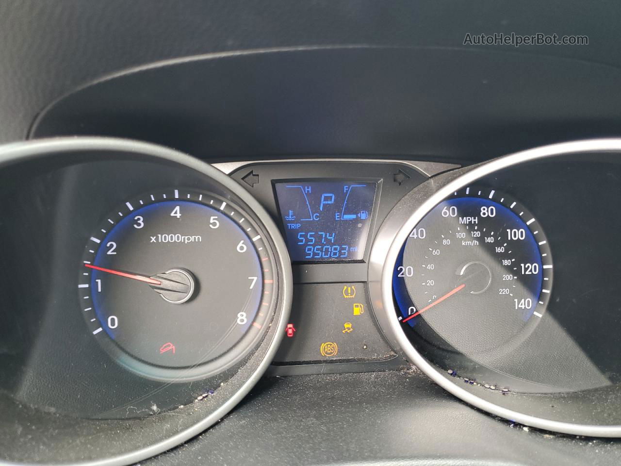 2013 Hyundai Tucson Gls Silver vin: KM8JUCAC0DU694606