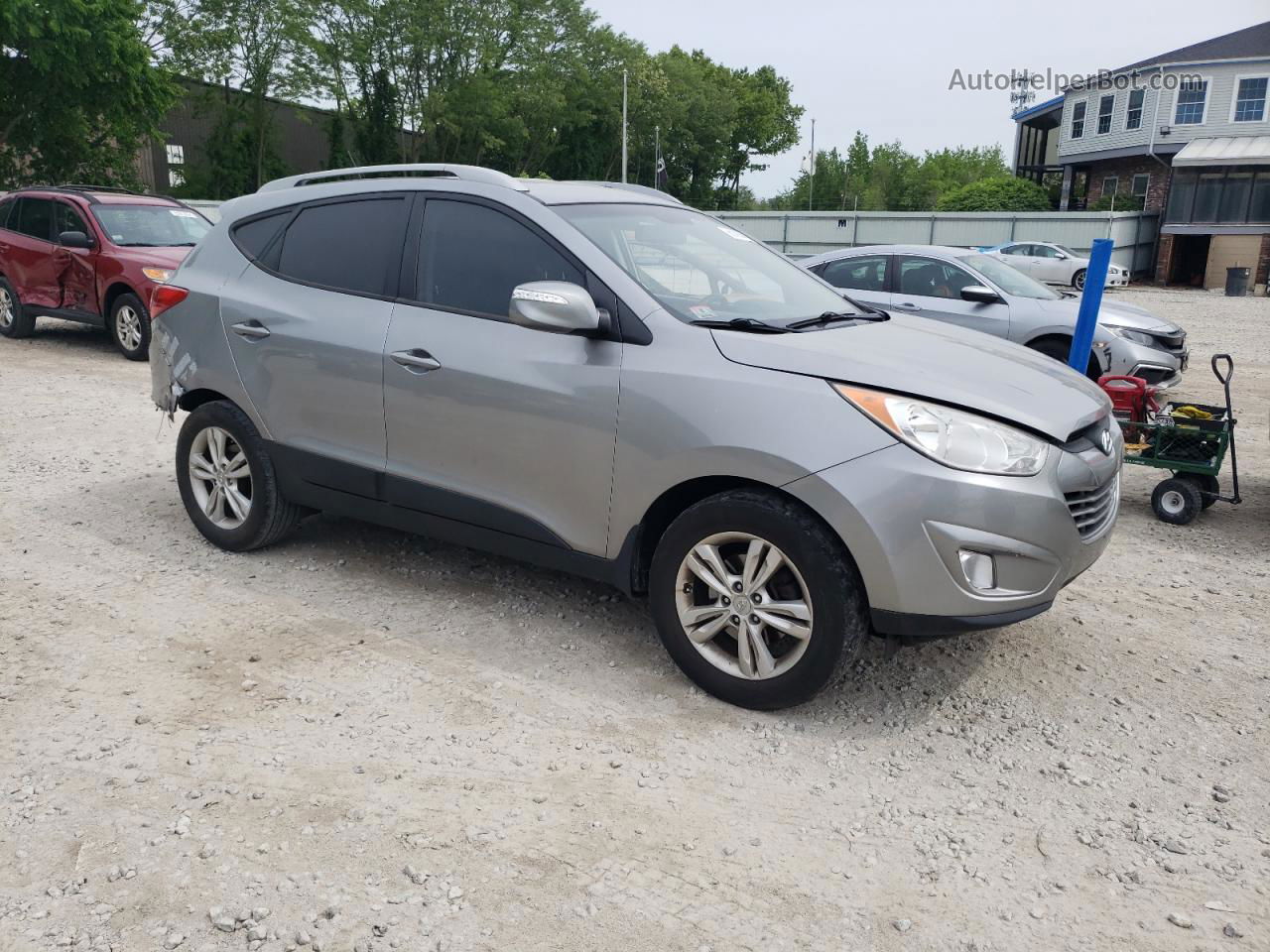 2013 Hyundai Tucson Gls Silver vin: KM8JUCAC0DU694606