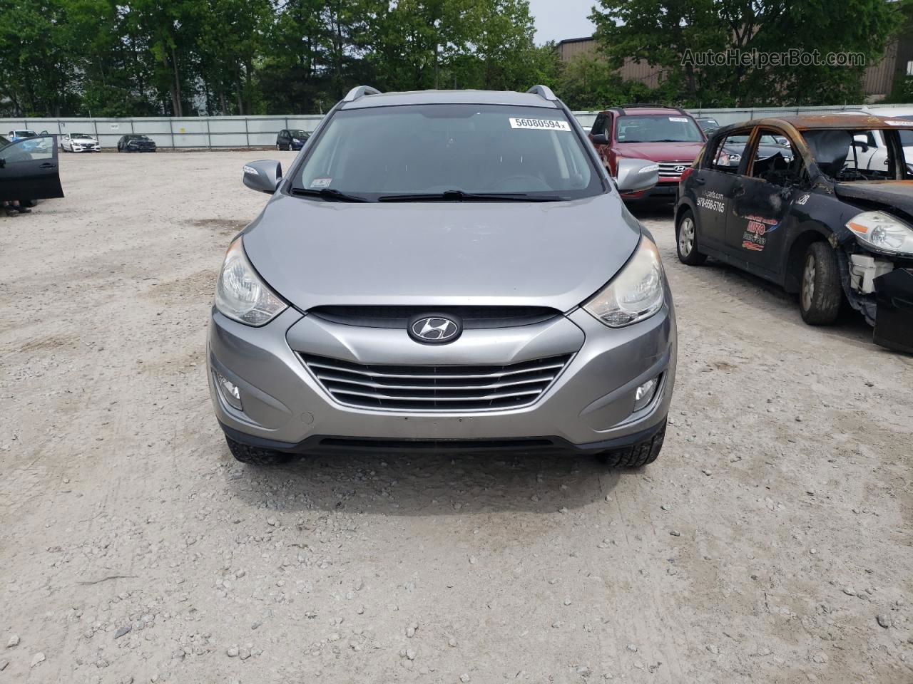 2013 Hyundai Tucson Gls Silver vin: KM8JUCAC0DU694606