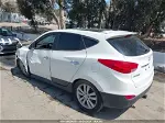 2013 Hyundai Tucson Limited White vin: KM8JUCAC1DU611202