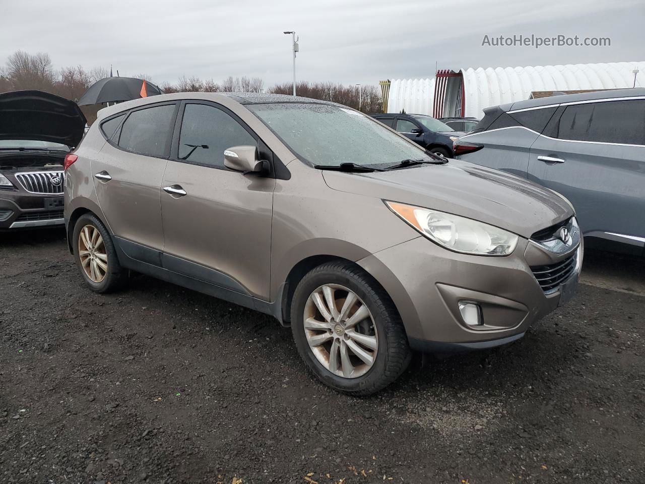 2013 Hyundai Tucson Gls Gray vin: KM8JUCAC1DU622877