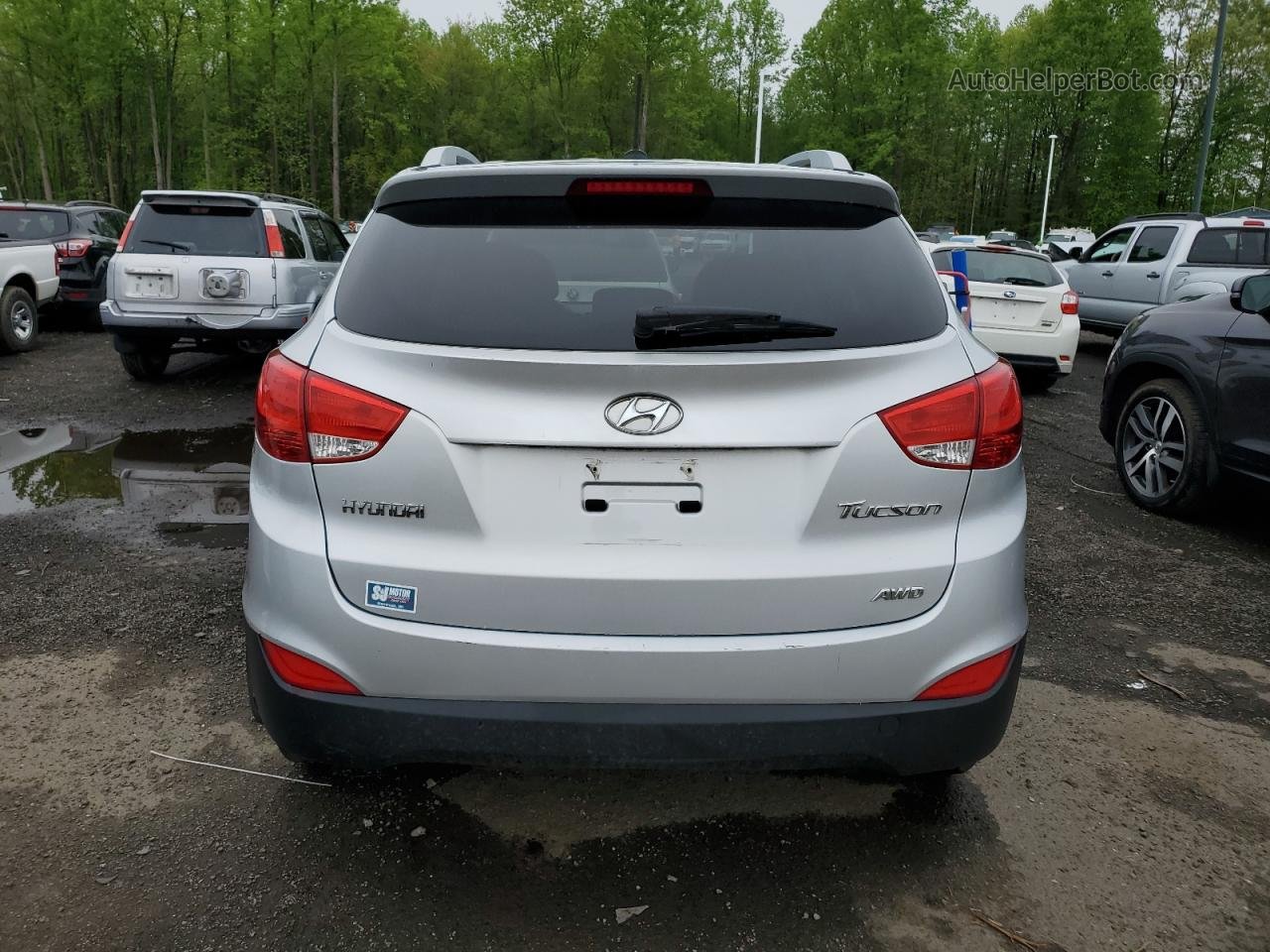 2013 Hyundai Tucson Gls Silver vin: KM8JUCAC1DU769068