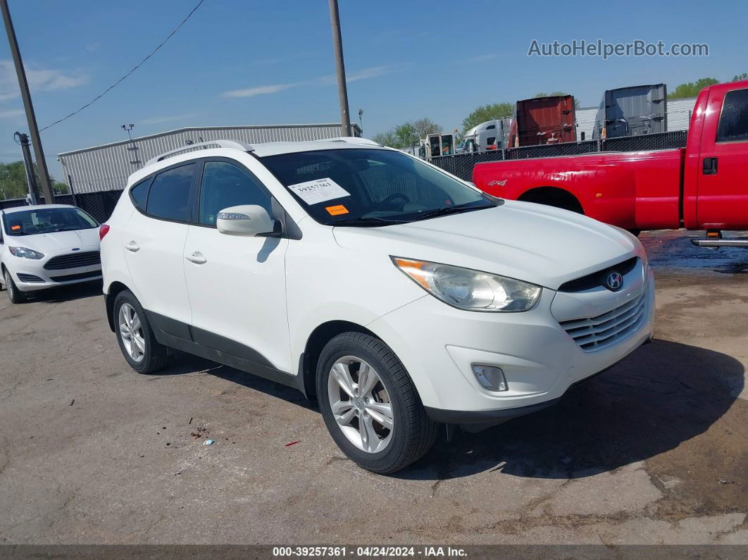 2013 Hyundai Tucson Gls White vin: KM8JUCAC3DU565288