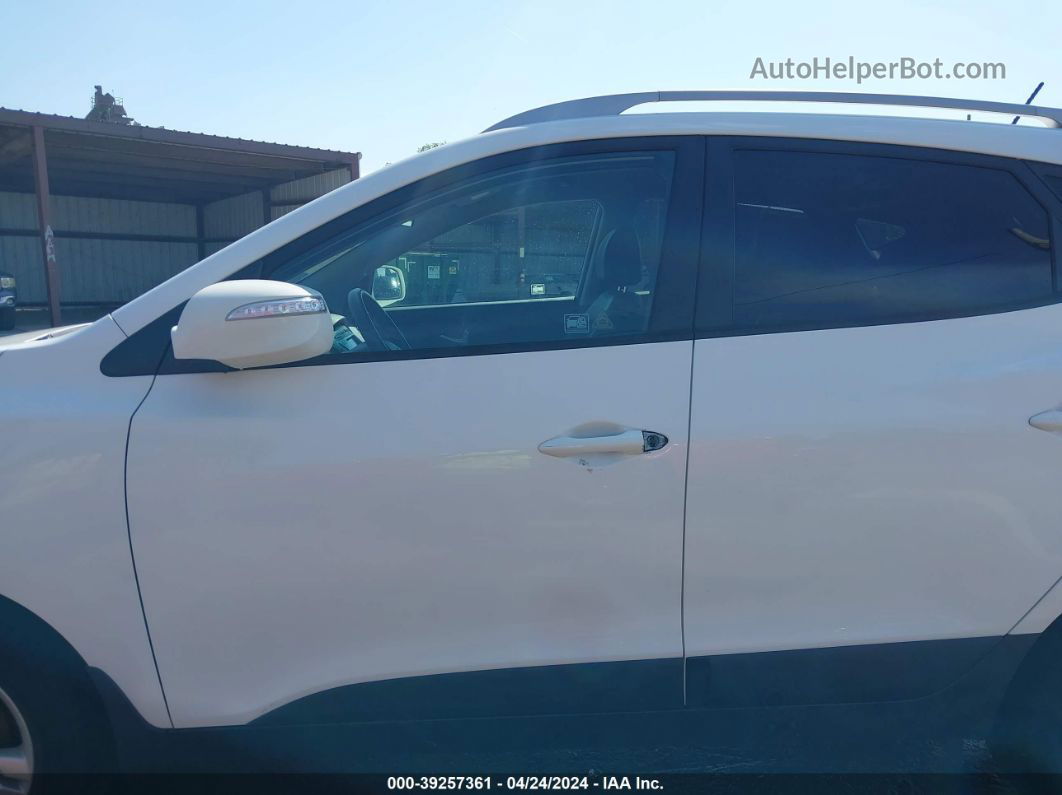 2013 Hyundai Tucson Gls White vin: KM8JUCAC3DU565288