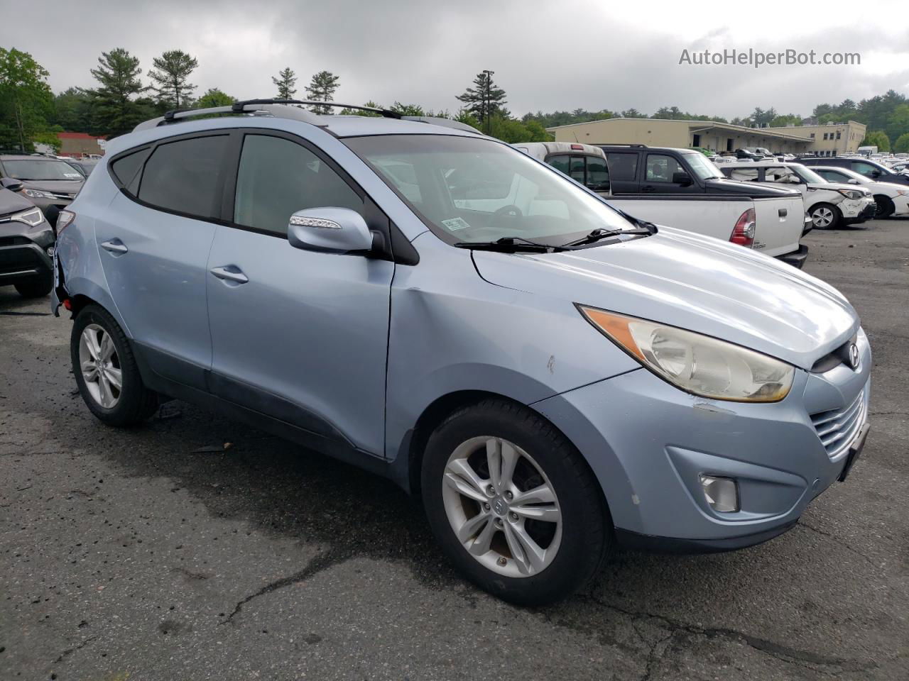 2013 Hyundai Tucson Gls Blue vin: KM8JUCAC4DU621450