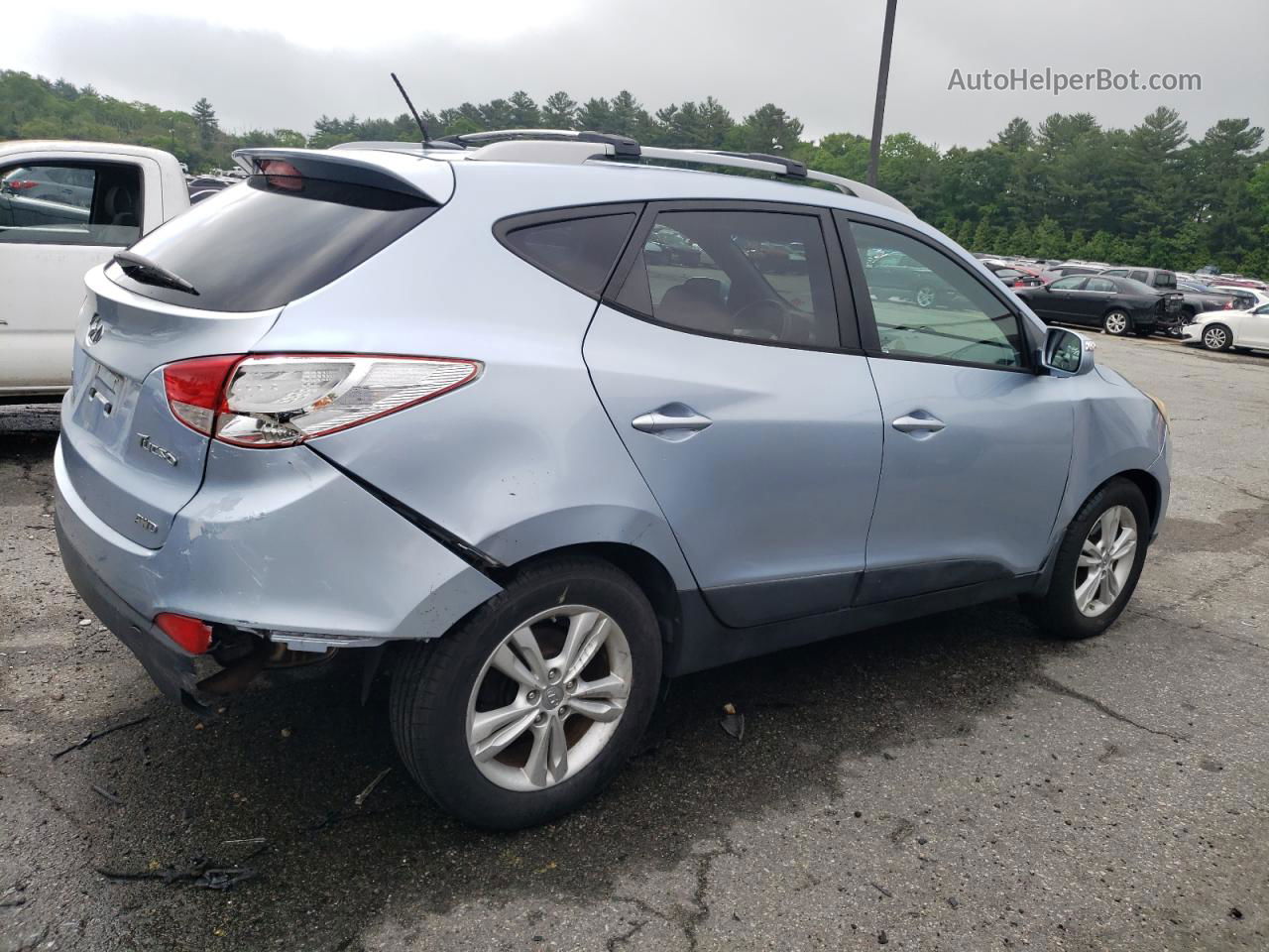 2013 Hyundai Tucson Gls Blue vin: KM8JUCAC4DU621450