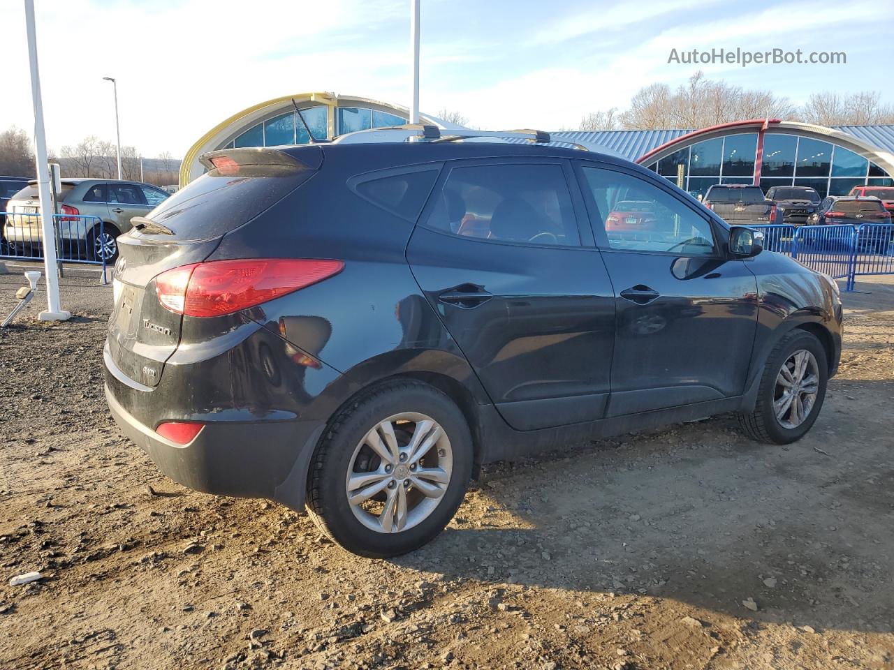 2013 Hyundai Tucson Gls Black vin: KM8JUCAC4DU676948