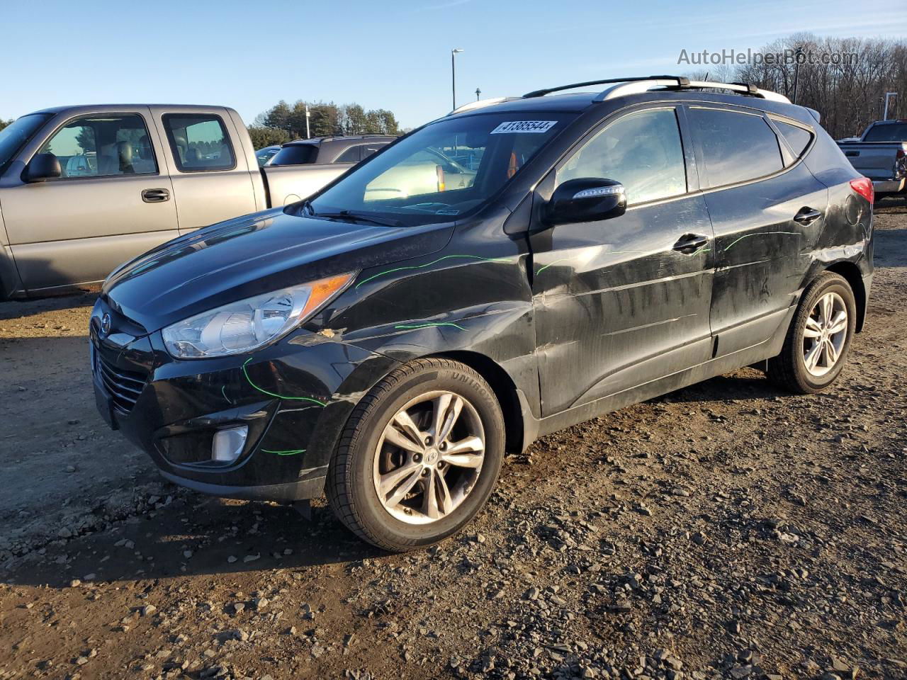 2013 Hyundai Tucson Gls Black vin: KM8JUCAC4DU676948