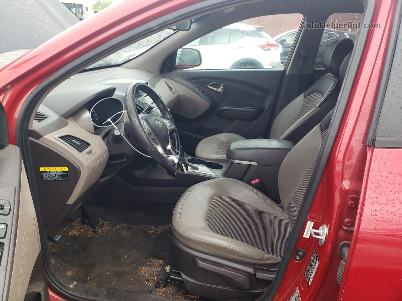 2013 Hyundai Tucson Gls Red vin: KM8JUCAC5DU600025