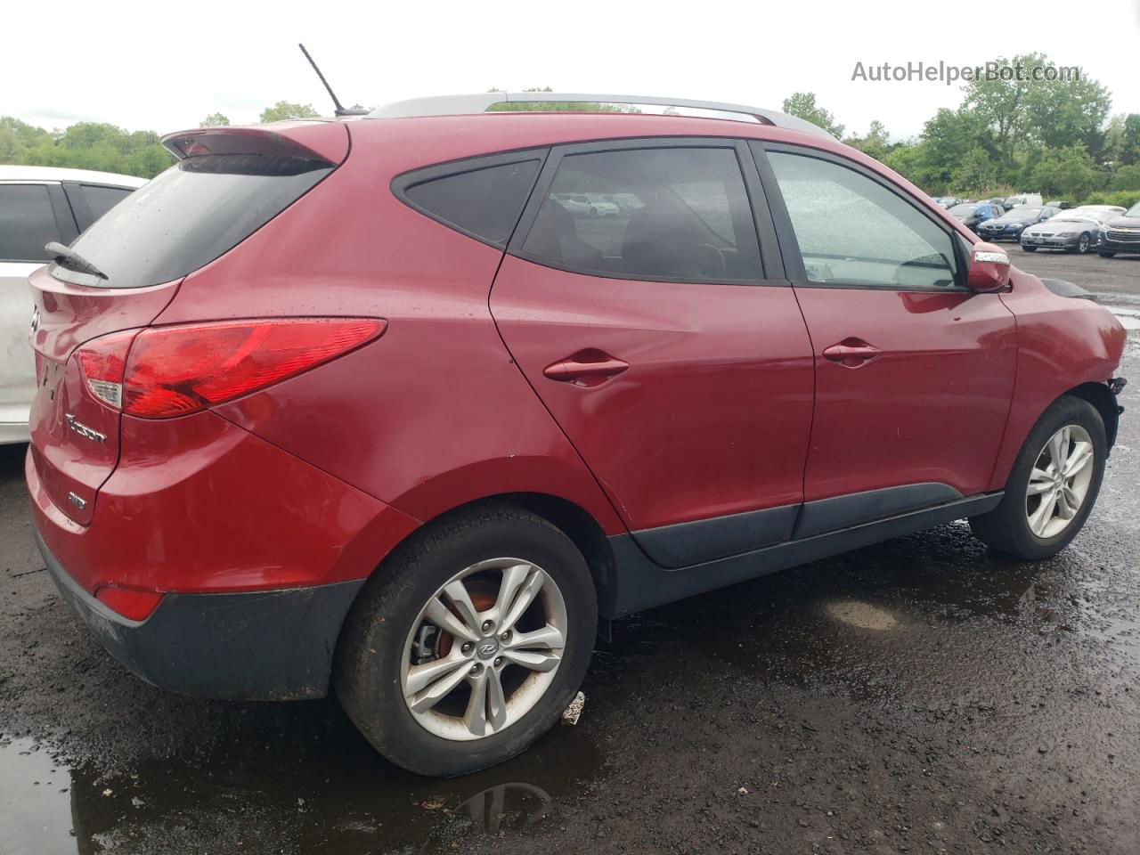 2013 Hyundai Tucson Gls Red vin: KM8JUCAC5DU600025