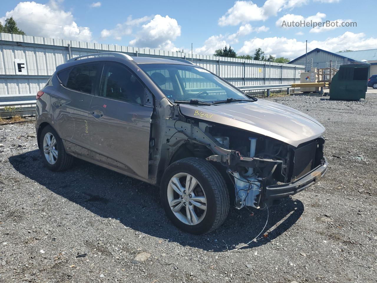 2013 Hyundai Tucson Gls Gray vin: KM8JUCAC5DU612157