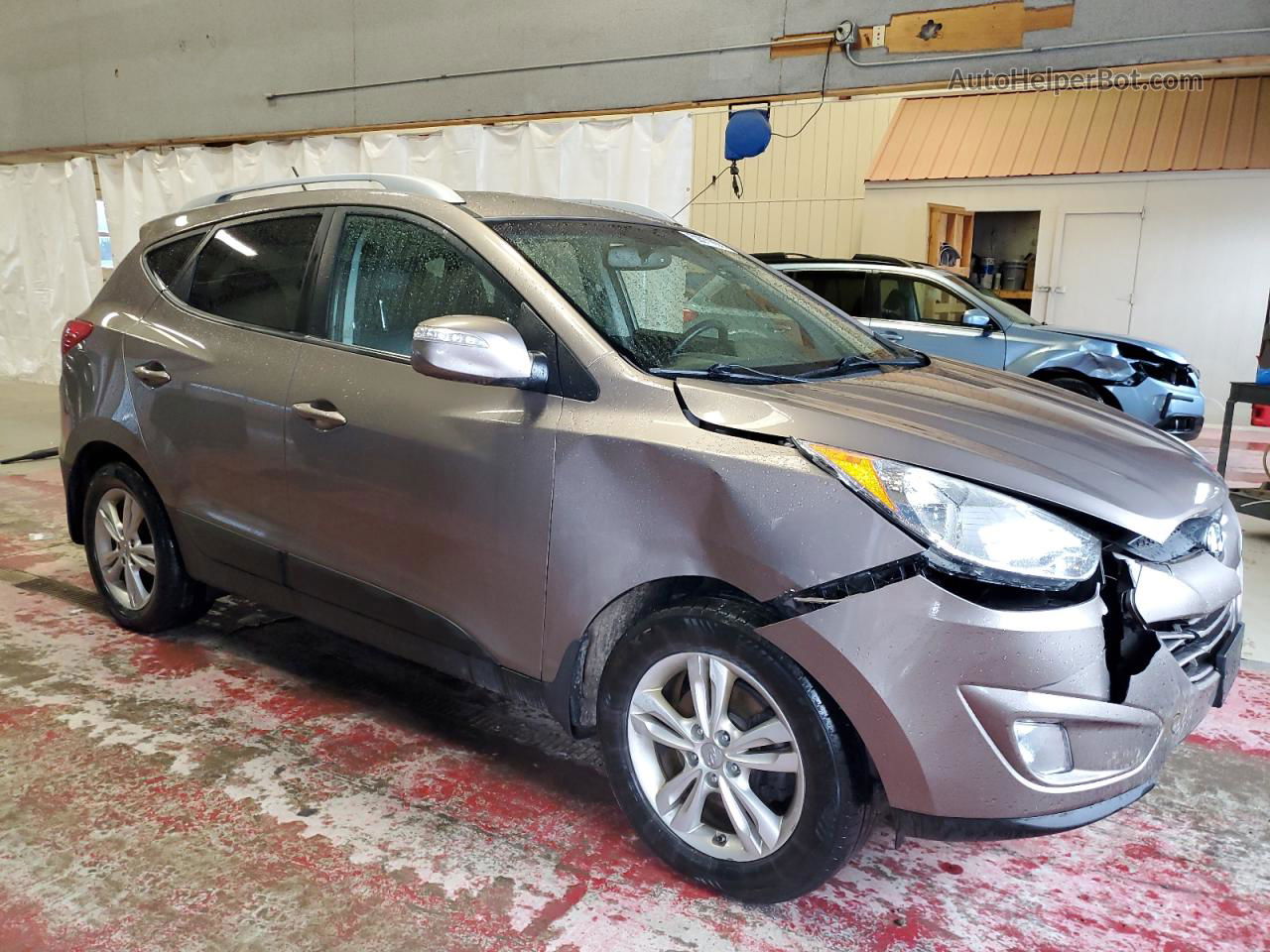 2013 Hyundai Tucson Gls Brown vin: KM8JUCAC5DU644879