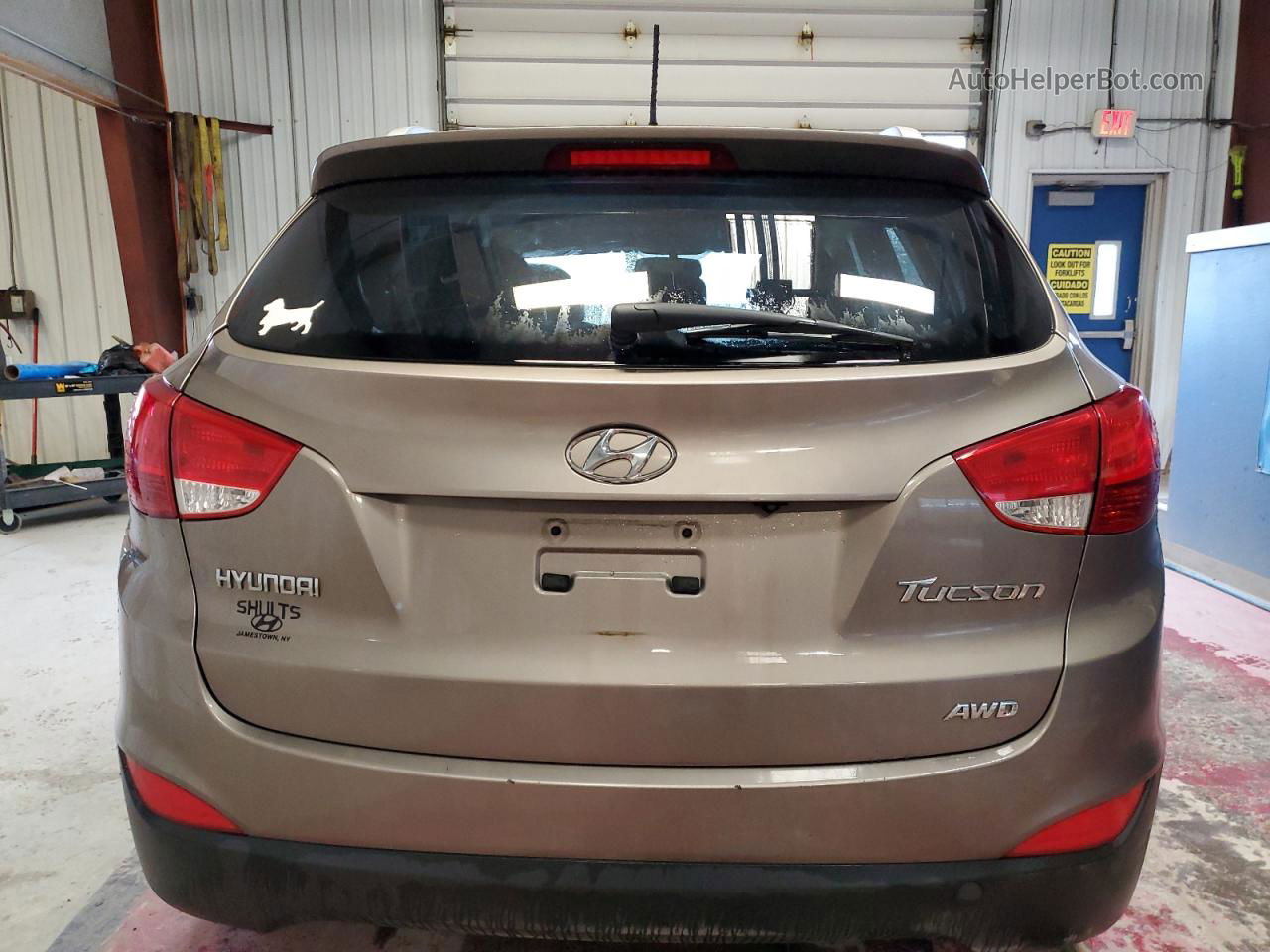 2013 Hyundai Tucson Gls Brown vin: KM8JUCAC5DU644879