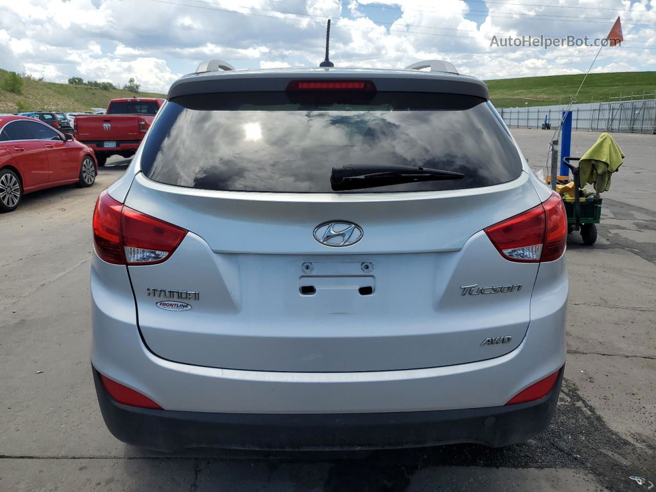 2013 Hyundai Tucson Gls Silver vin: KM8JUCAC5DU738549