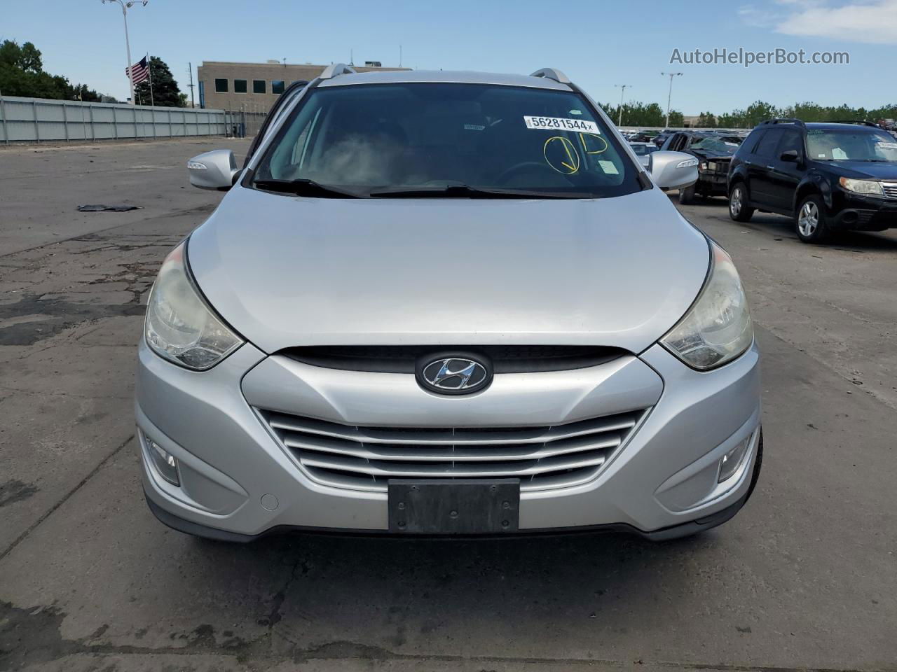 2013 Hyundai Tucson Gls Silver vin: KM8JUCAC5DU738549