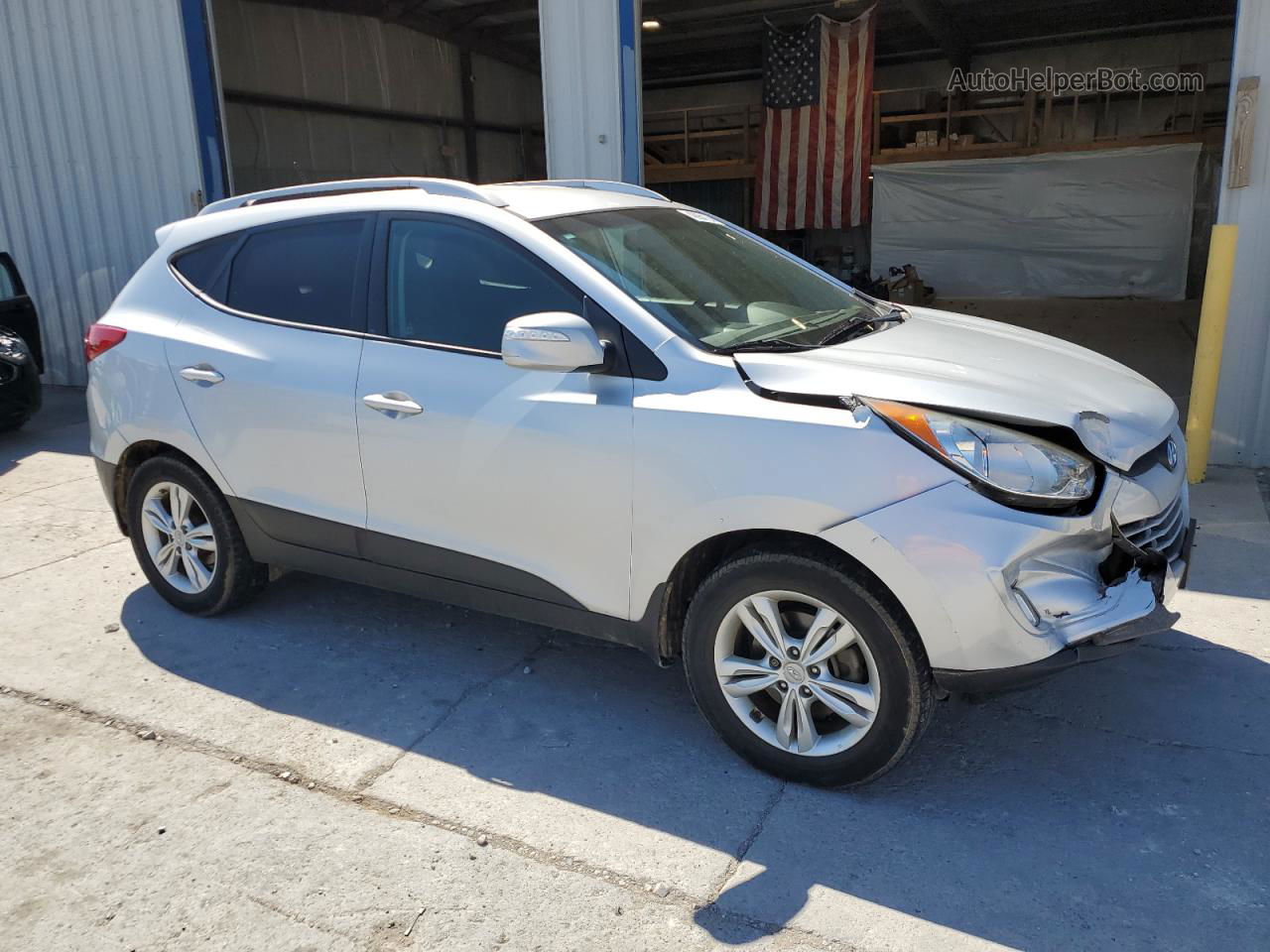 2013 Hyundai Tucson Gls Silver vin: KM8JUCAC6DU553717