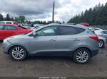 2013 Hyundai Tucson Limited Серебряный vin: KM8JUCAC6DU672349