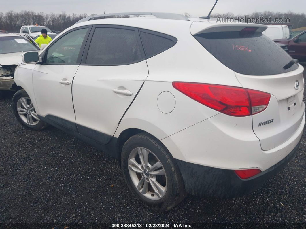 2013 Hyundai Tucson Gls White vin: KM8JUCAC6DU763959