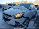 2013 Hyundai Tucson Limited White vin: KM8JUCAC7DU560420