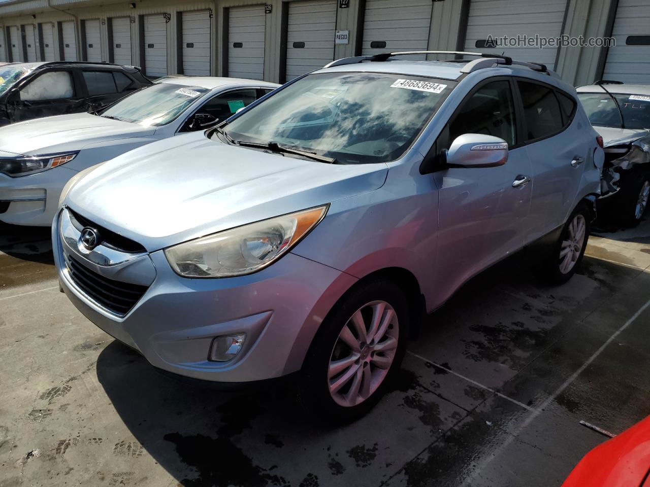 2013 Hyundai Tucson Gls Silver vin: KM8JUCAC7DU621930