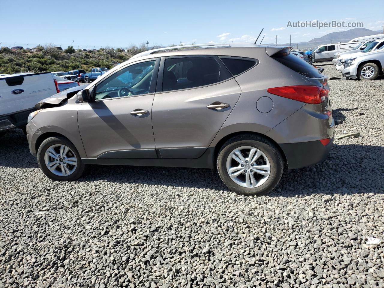 2013 Hyundai Tucson Gls Brown vin: KM8JUCAC8DU603467