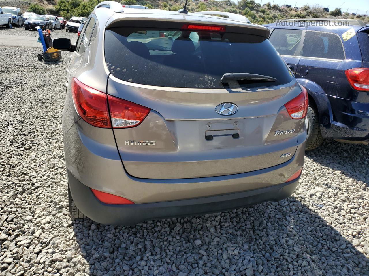 2013 Hyundai Tucson Gls Brown vin: KM8JUCAC8DU603467