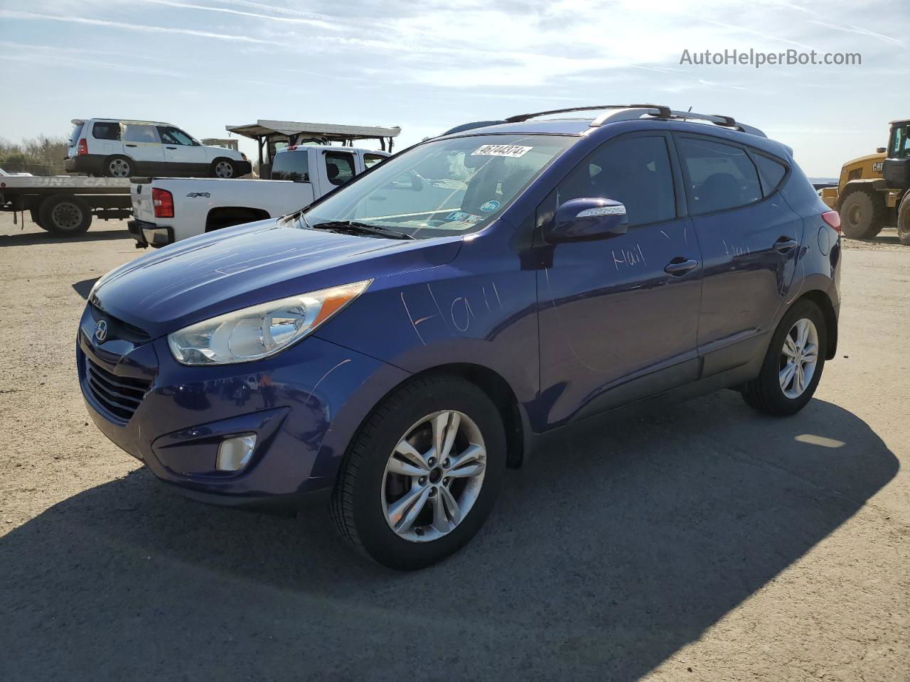 2013 Hyundai Tucson Gls Синий vin: KM8JUCAC8DU609527